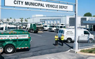 Municipal and government vehicle depots